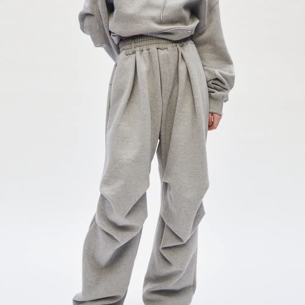 트리밍버드 Rivet Sweat Set-up Pants 그레이 