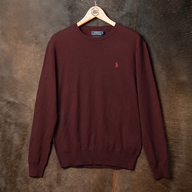 [100] 폴로 랄프로렌 엑스트라 파인 메리노 울 니트 버건디 
