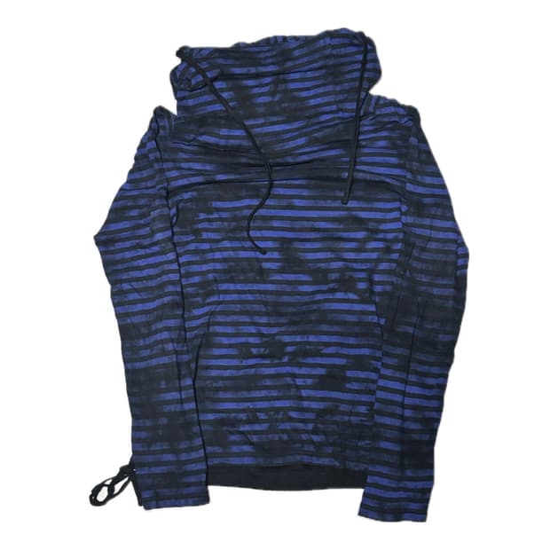 SEMANTIC DESIGN High Neck Bleach Hoodie