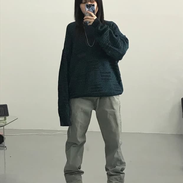 빈티지 디테일 니트