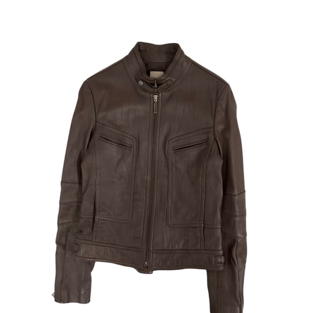 빈티지 양가죽 레더 브라운 자켓