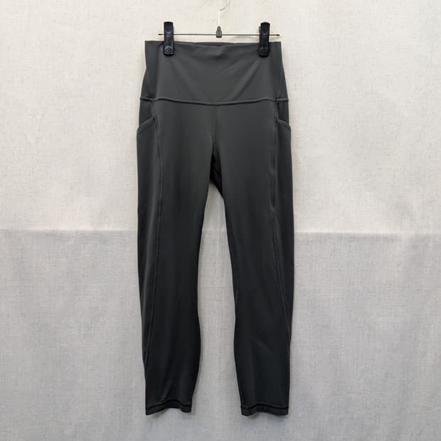 룰루레몬 블랙 캡 레깅스 요가 운동복