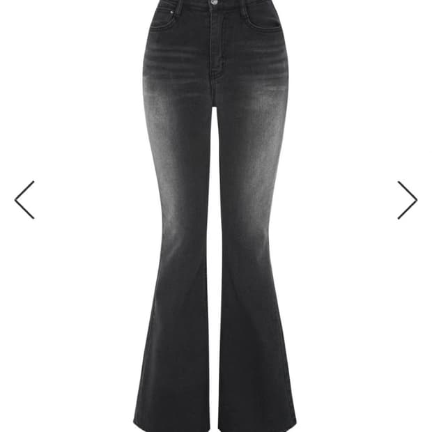 쿨시스 COOLSiSTER IS. 흑청 부츠컷 데님 S 새상품