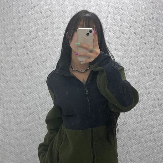 폴로 랄프로렌 폴라텍 레트로 말차 딥카키 배색 후리스 M C07288