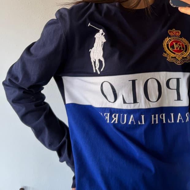 [S]폴로 랄프로렌 빅포니 크라운 스펠아웃 롱 슬리브