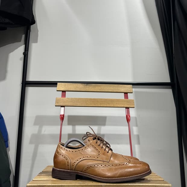 265) 락포트 구두 님성 남자 로퍼 브라운 윙팁 레더