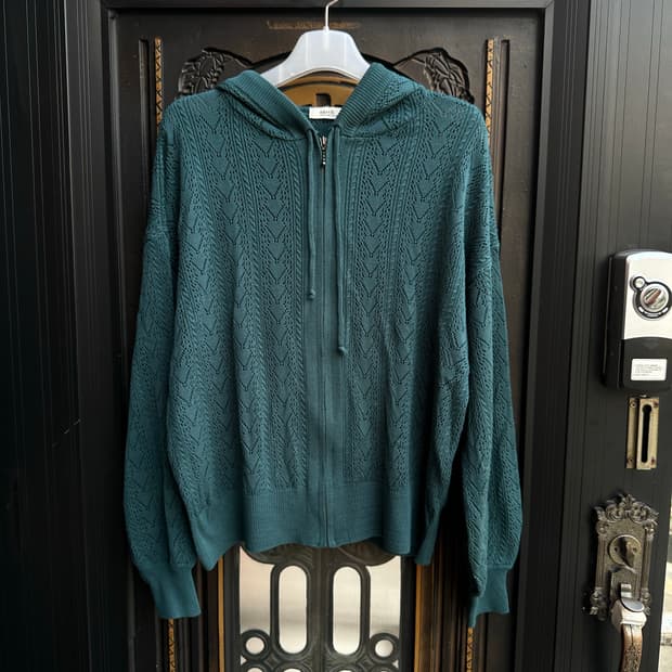 earth music lace hoody zipup