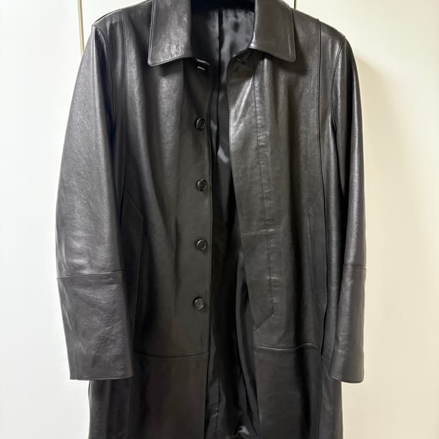 2025 fw Yourh leather coat