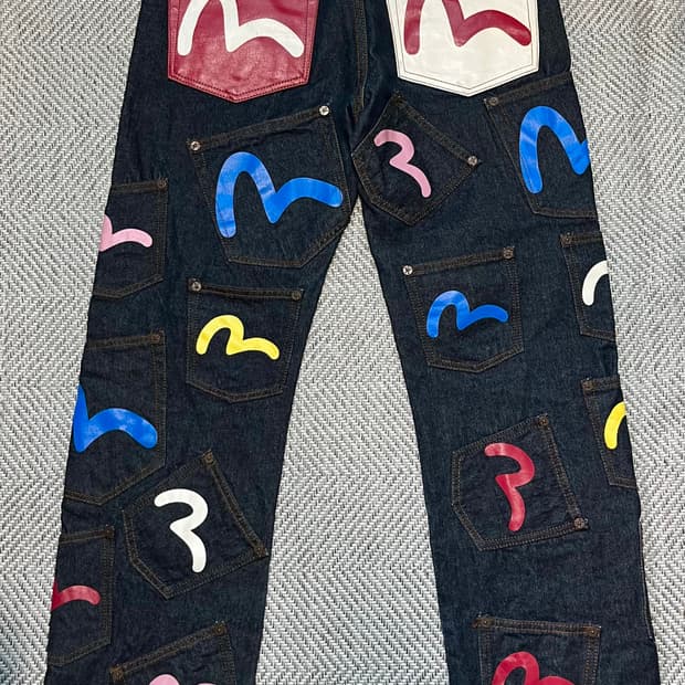 에비수 멀티포켓 데님진