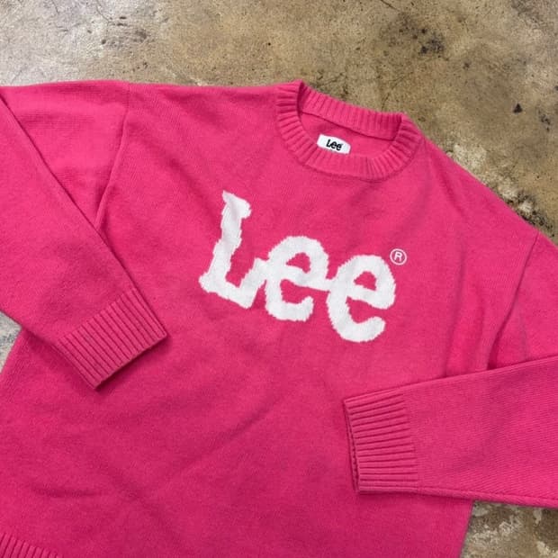 Lee 울 니트 / Lee 니트 / 핫핑크 니트