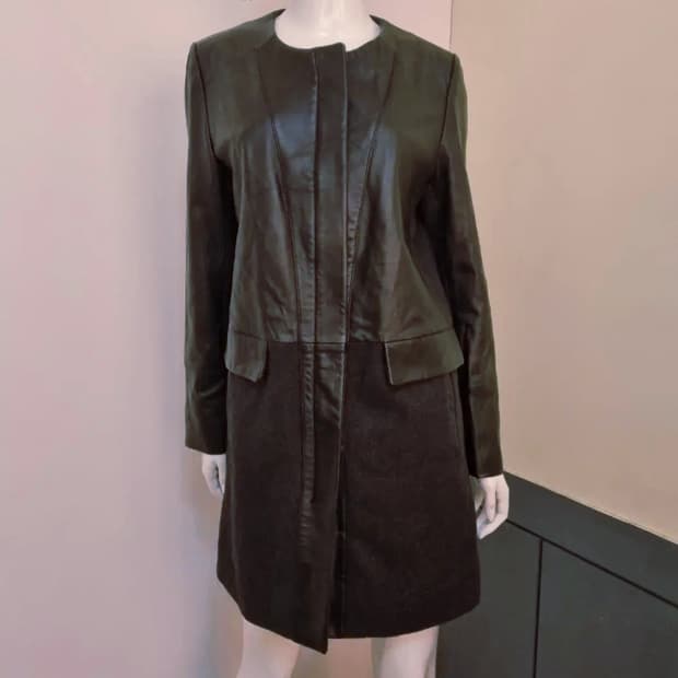 더블유베일 양가죽울콤비 집업자켓/여성77