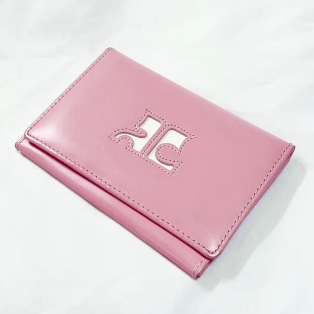 꾸레쥬 빈티지 핑크 반지갑