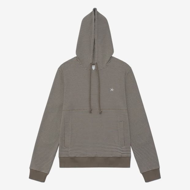 더콜디스모먼트 TCM contrast stripe hoodie