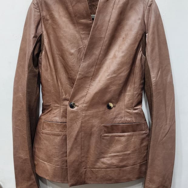 릭오웬스 SS14 VICIOUS 램스킨 레더 자켓 40