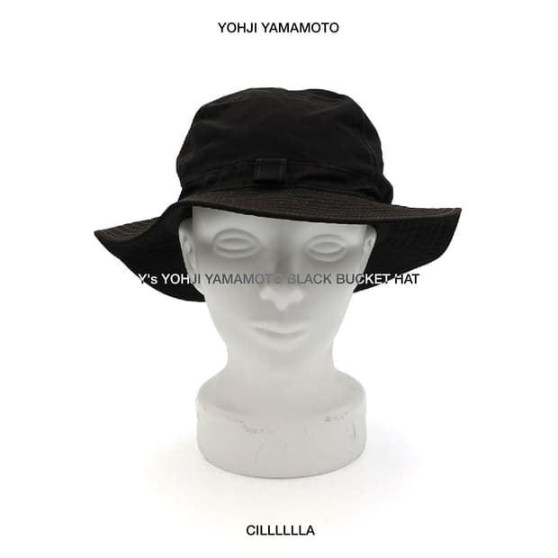 Y's 요지야마모토 블랙 버킷햇