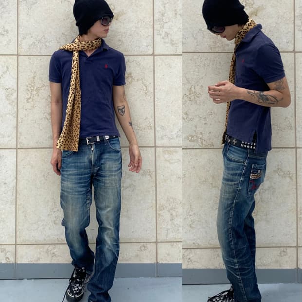 [POLO]Navy Slim Fit Tee