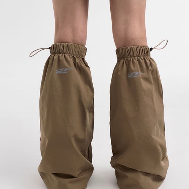 L.e.e.y Yeel string leg warmer beige