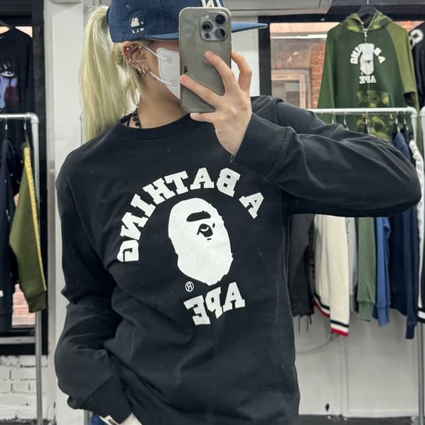 베이프 컬리지 롱슬리브