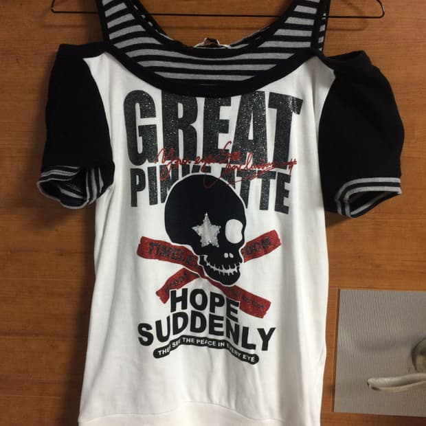 펑크 y2k 레이어드 후드 반팔