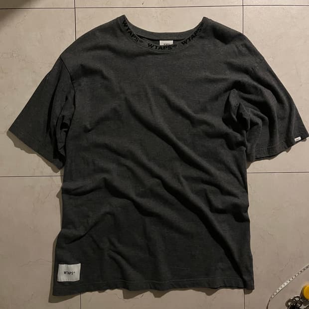 더블탭스 자카드 립 티셔츠 size 3