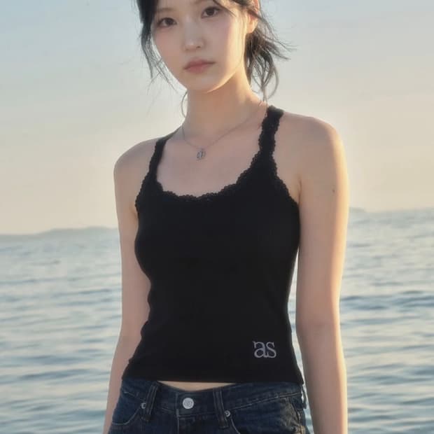 애즈온 제이스 슬리브리스 jace 레이스 나시 레이어드