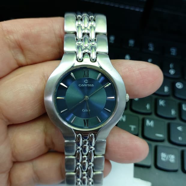 CARITAS 남성용 메탈 시계