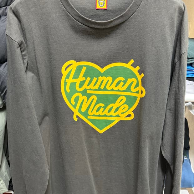 휴먼메이드 로고 롱슬리브 XL