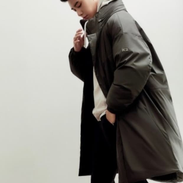 K2  씬에어 구스 다운 박서준 롱 패딩