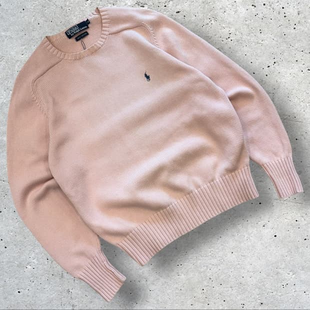 [90] 폴로 랄프로렌 핑크 니트 스웨터 D559