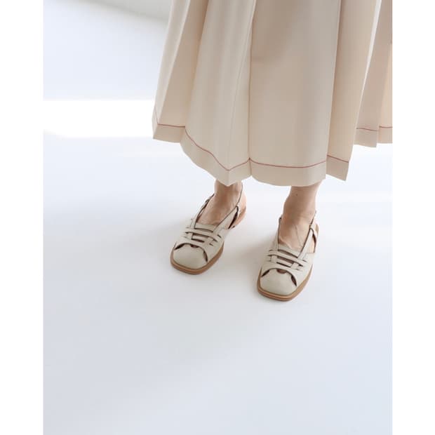 (새상품) 몰핀 수제화 소가죽 아이보리 240