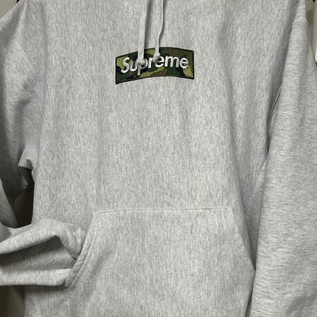 슈프림 박스로고 후드 스웨트셔츠 애쉬 그레이 m 팝니다
