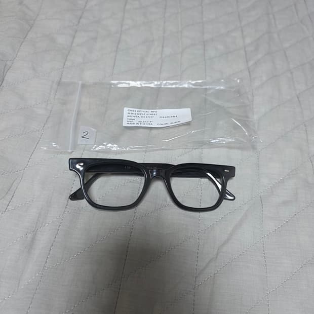 [50-23] 빈티지 크리스 옵티컬 얀크 YANK 블랙 안경테 2
