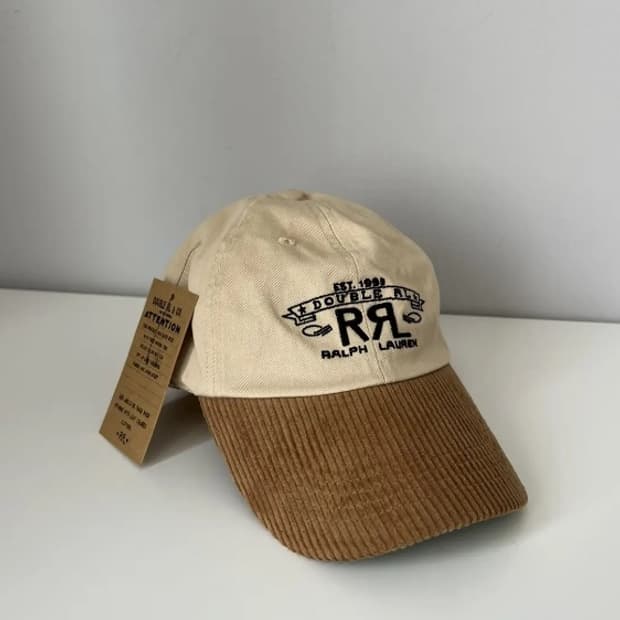 RRL 코듀로이 렌치 로고 볼캡
