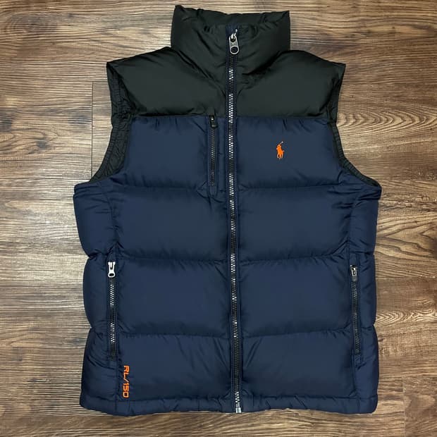 폴로 랄프로렌 다운 푸퍼 베스트 패딩조끼 네이비 블랙