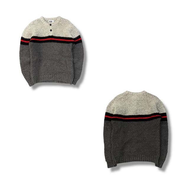  피죤 배색 울니트 y13877