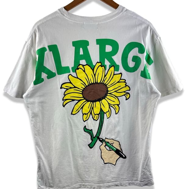 엑스라지 썬플라워 프린팅 티셔츠2952