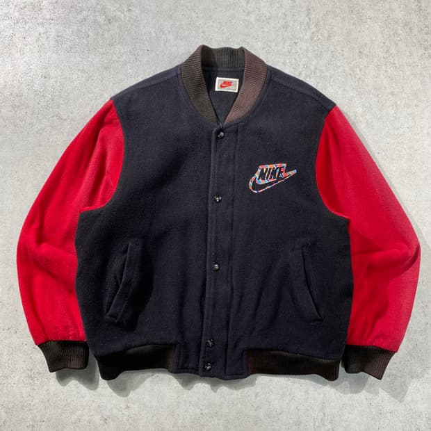 [100] 90s Nike 나이키 올드스쿨 페이디드 바시티자켓