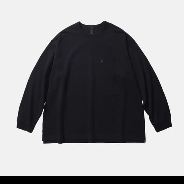 모이프 화이트,블랙 포켓 긴팔 티셔츠 새상품 2