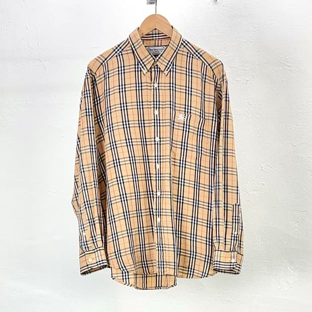 버버리 노바 체크 버튼 다운 클래식 셔츠