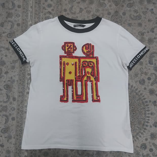 Desigual 데시구알 로고 쫄티 M