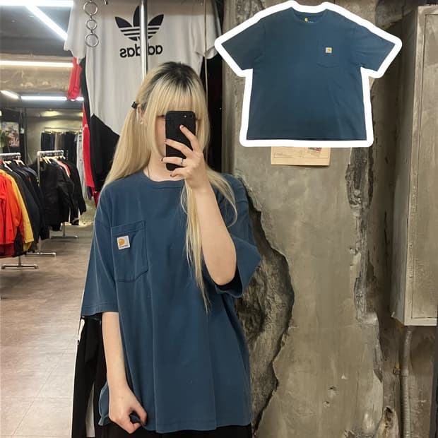 칼하트 반팔 티셔츠 그린 L #csz2125