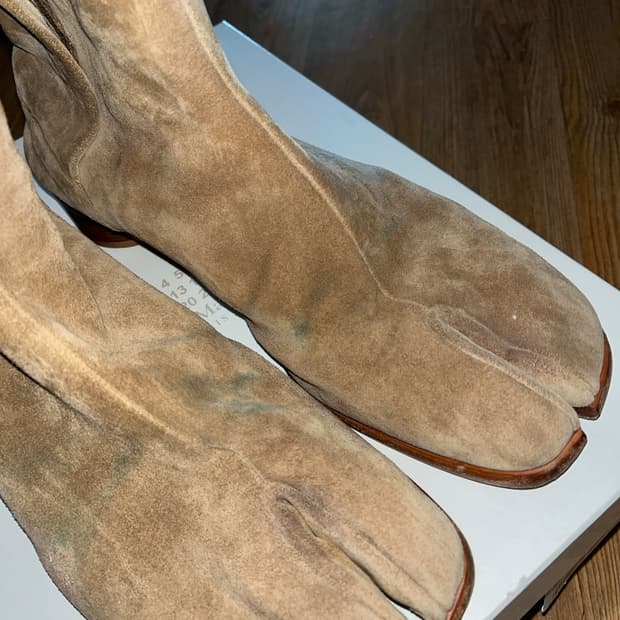 메종 마르지엘라 스웨이드 타비 부츠 43