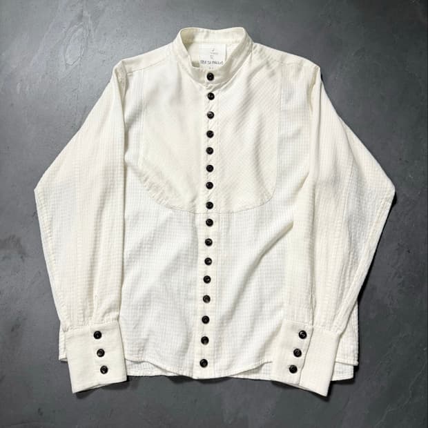 John Alexander Skleton Band Collar Shirt