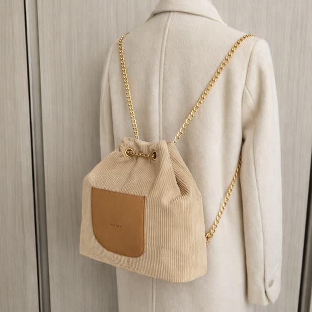 [품절] 24K 골드체인 알키알카 코듀백 아이보리 A급