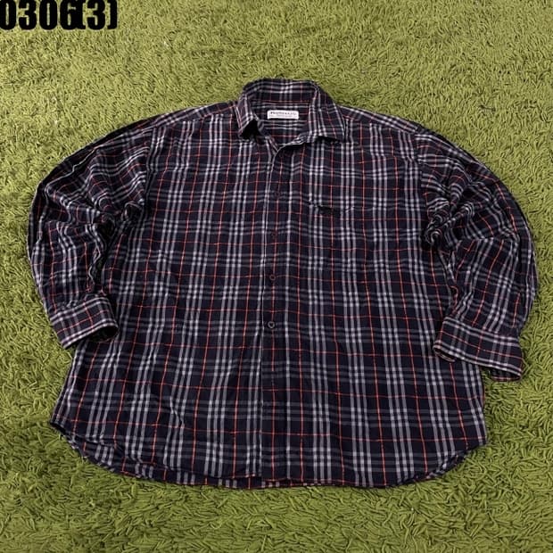 버버리 체크 긴팔 셔츠