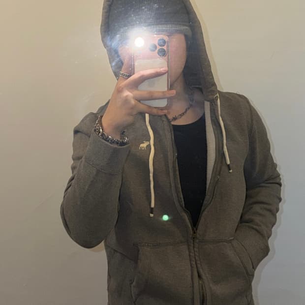 아베크롬비 스몰로고 후드집업