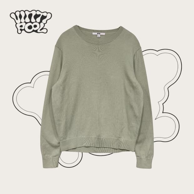 유니클로 라운드 니트 M (W)