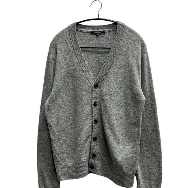 (100) 바쏘옴므 울 캐시미어 가디건 그레이