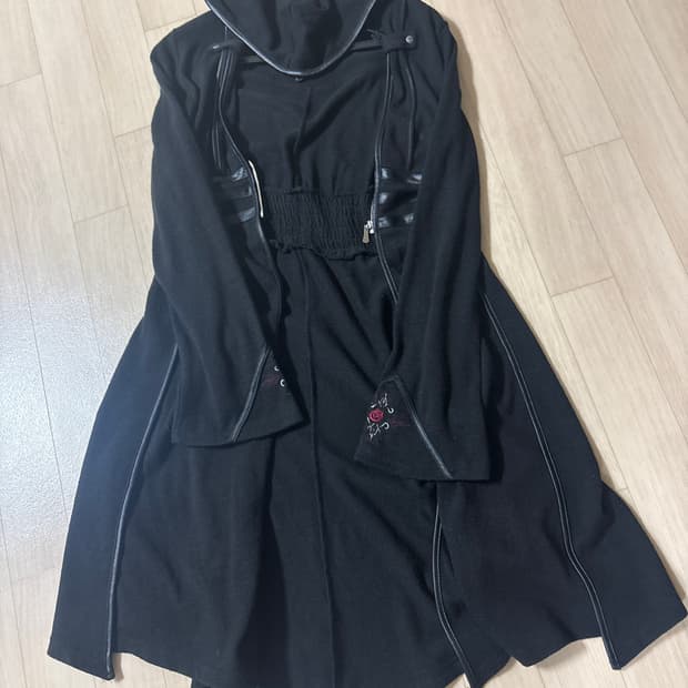 Ozz on ozzcroce 후드가디건 후드 가디건원피스 고스 고딕