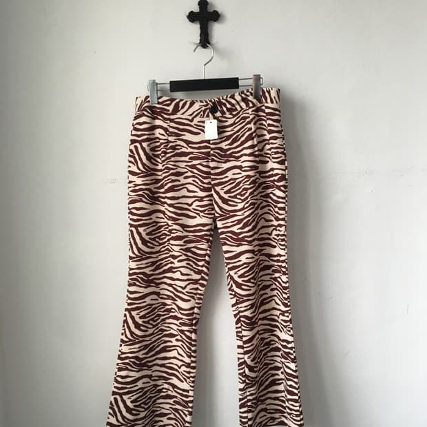 Zebra pattern pants